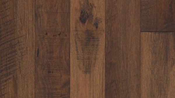 Close-up of dark distressed oak wood planks