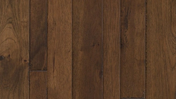 Close-up of medium brown oak hardwood planks