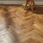 Herringbone Golden Smoked Oak